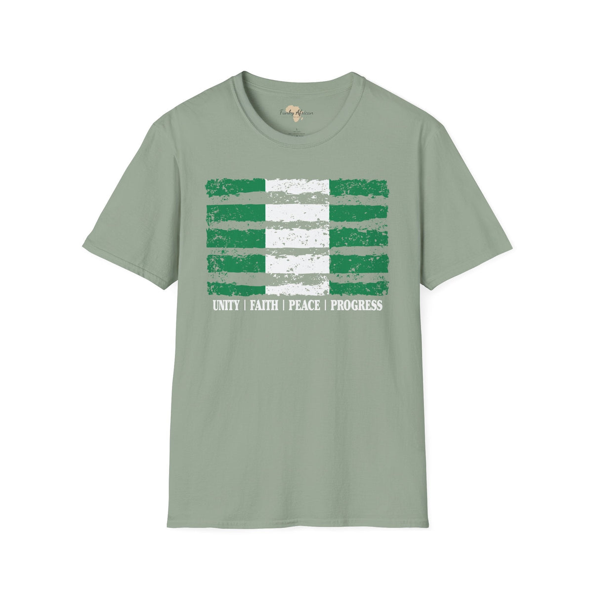 Nigeria strip unisex softstyle tee Funky African