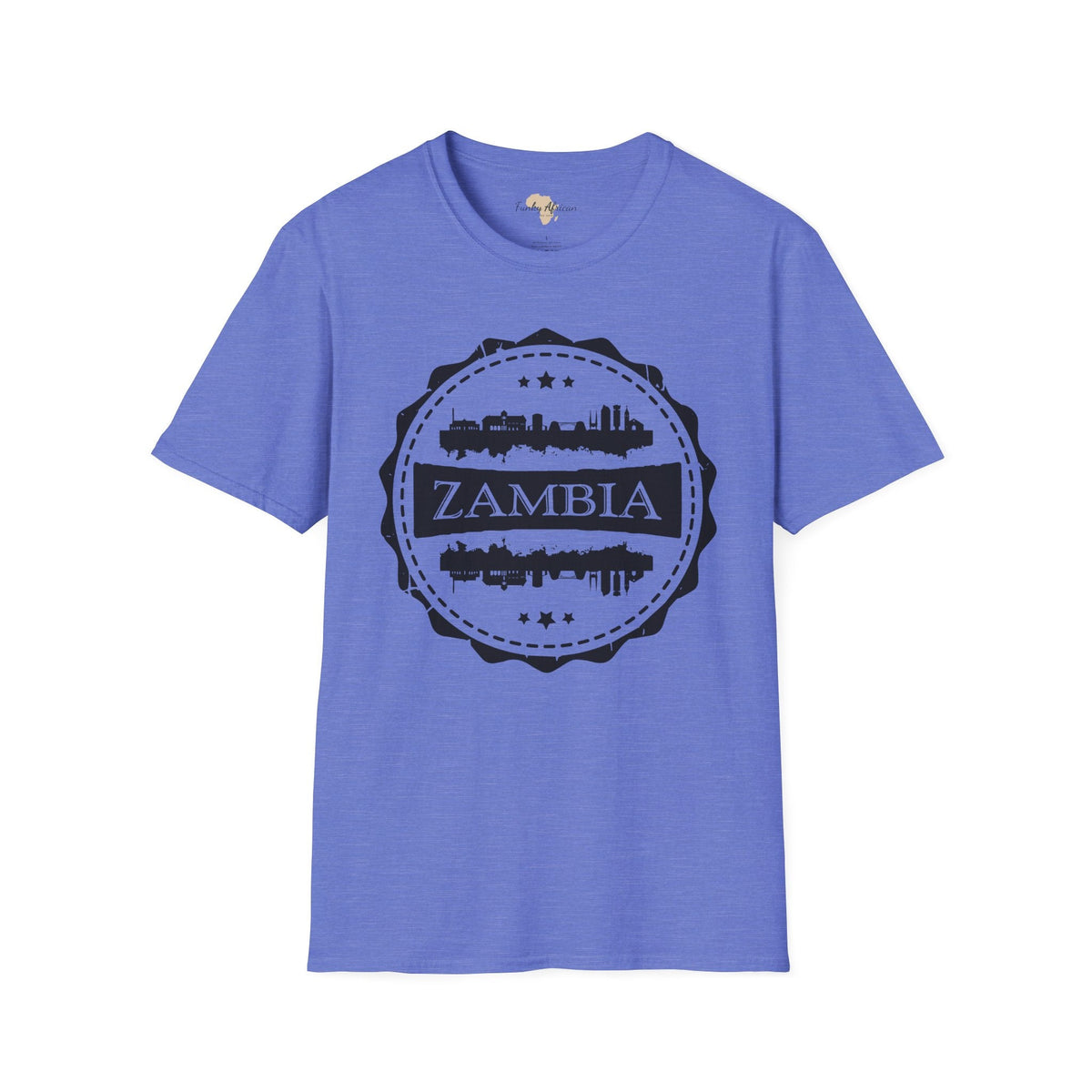 Zambia Stamp unisex tee Printify