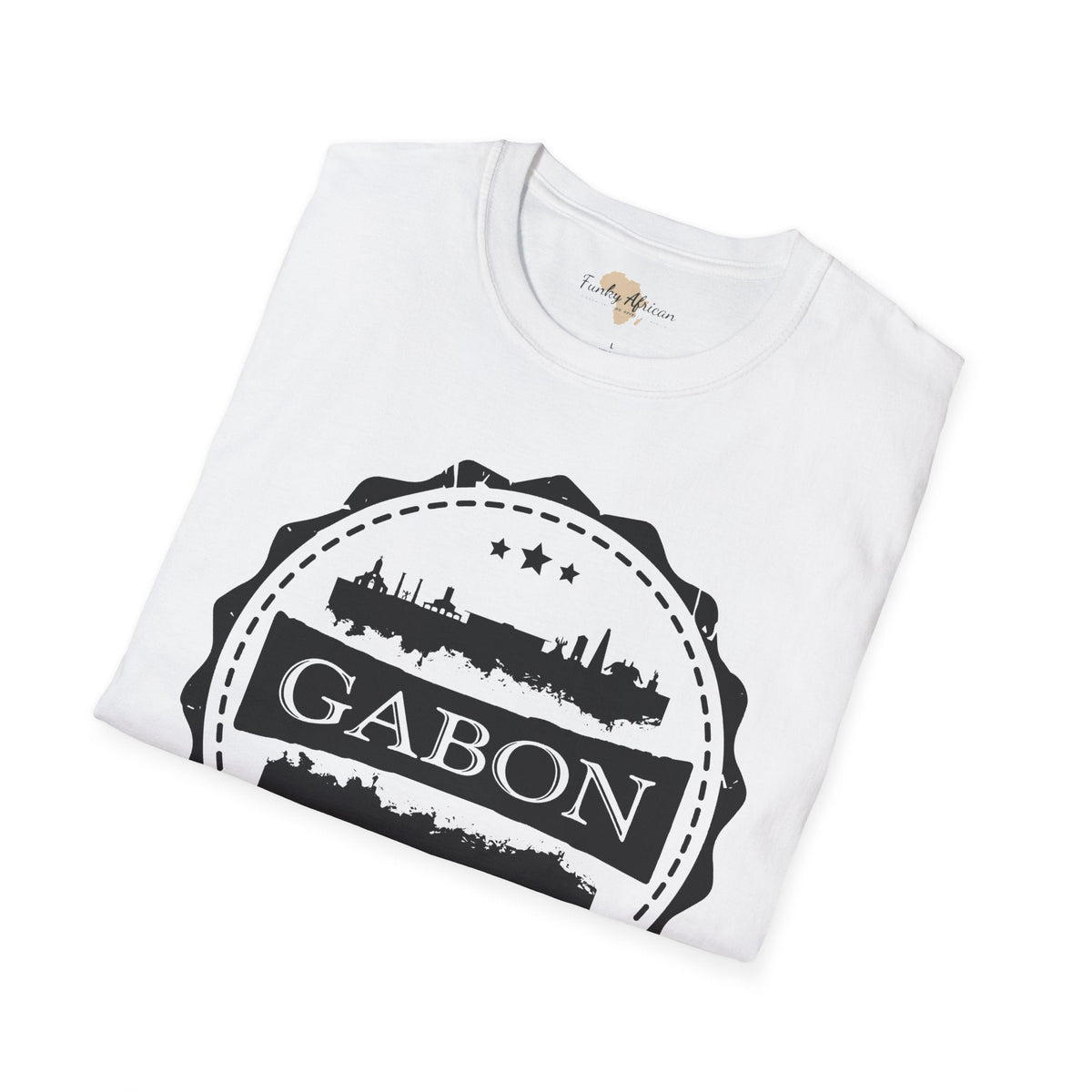 Gabon Stamp unisex tee Funky African