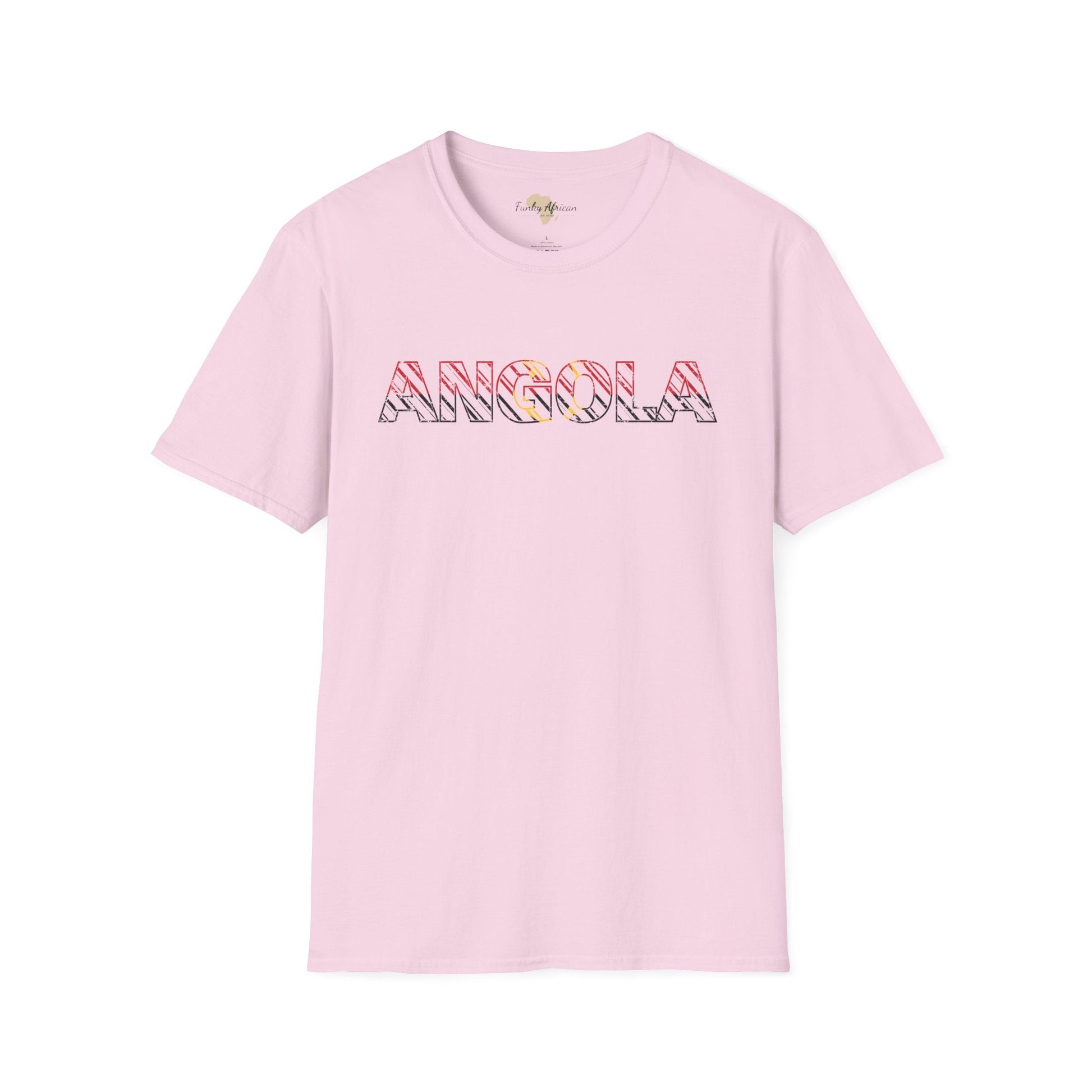 Angola text unisex softstyle tee Funky African