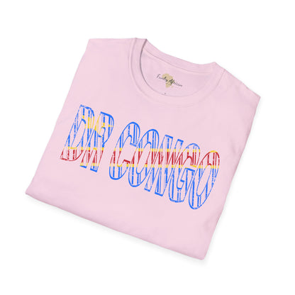 DR Congo text unisex softstyle tee