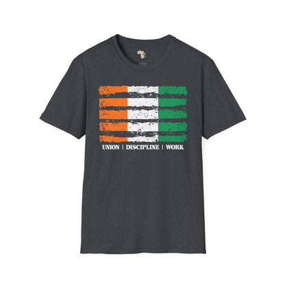 Côte d'Ivoire strip unisex softstyle tee