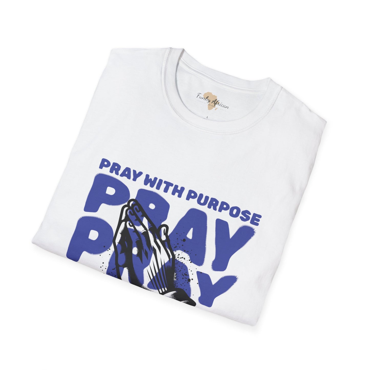 Pray with purpose unisex softstyle tee