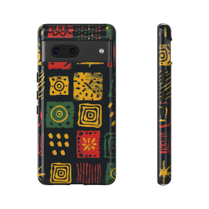 African Print Google Pixel Tough Cases