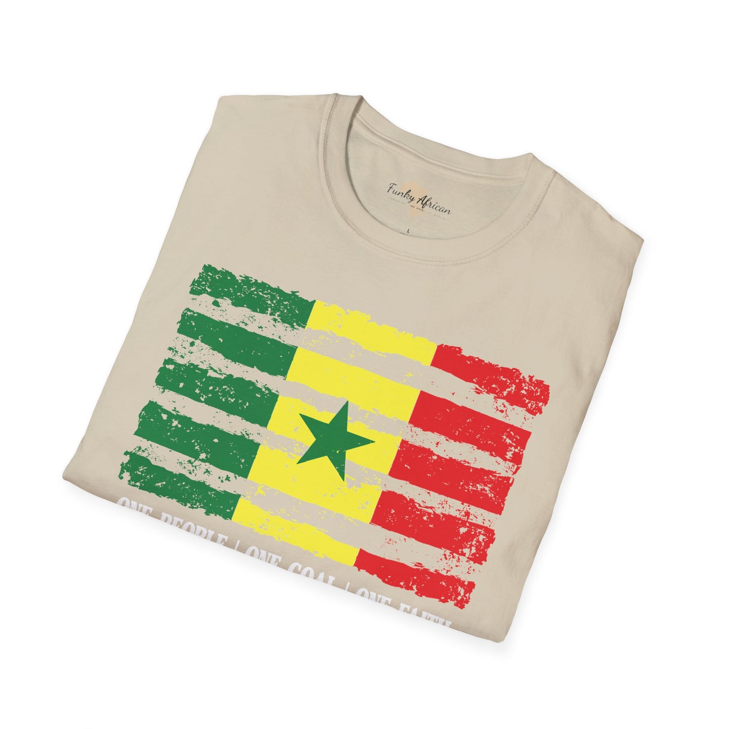 Senegal strip unisex softstyle tee