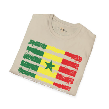 Senegal strip unisex softstyle tee