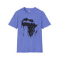 African map graffiti unisex softstyle tee Funky African