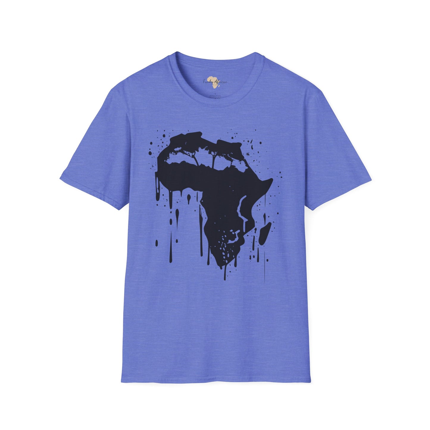 African map graffiti unisex softstyle tee