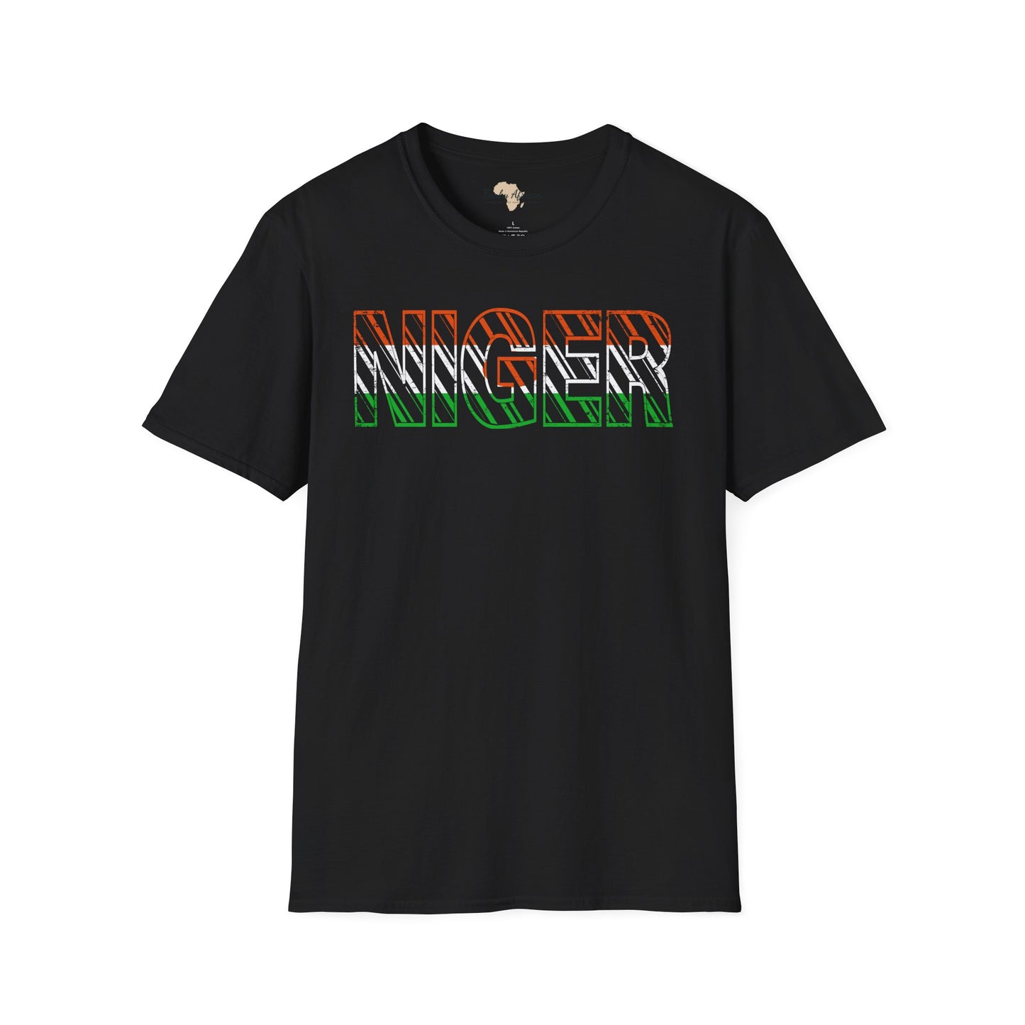 Nigerien text unisex softstyle tee