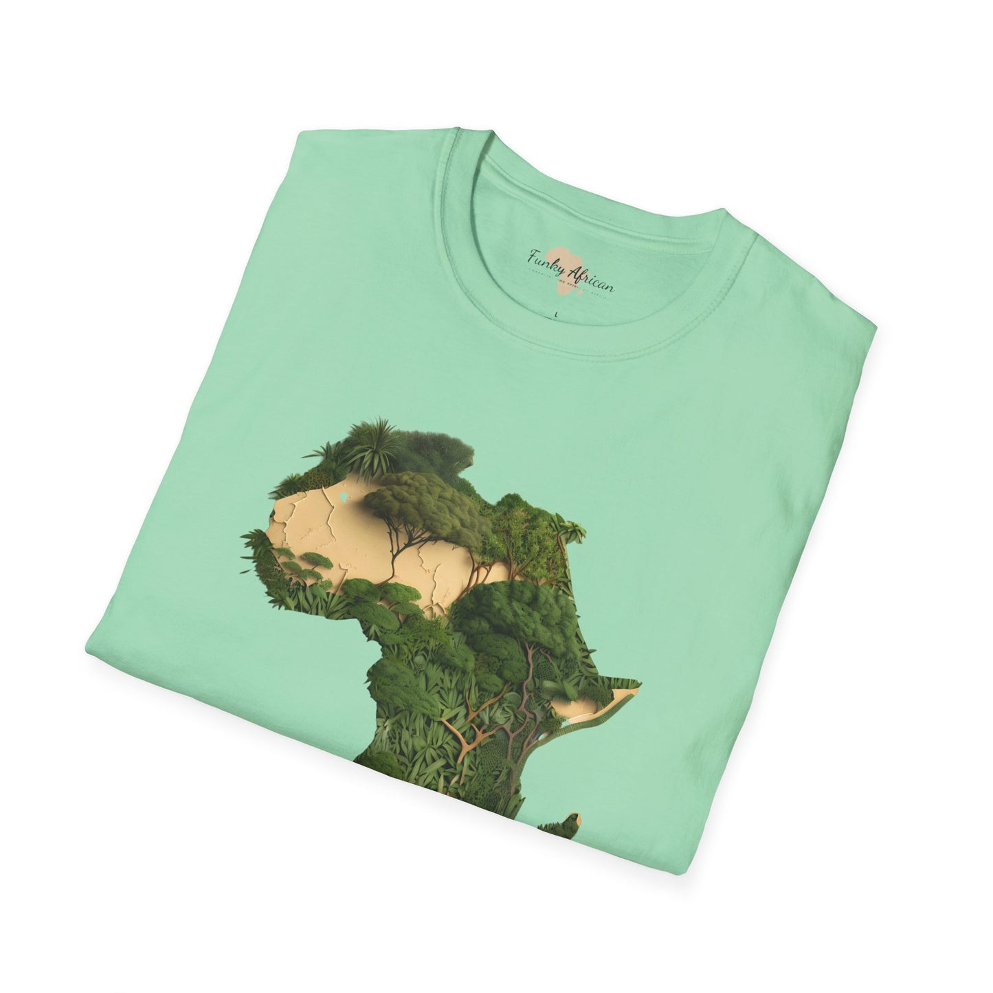 African forest unisex softstyle tee