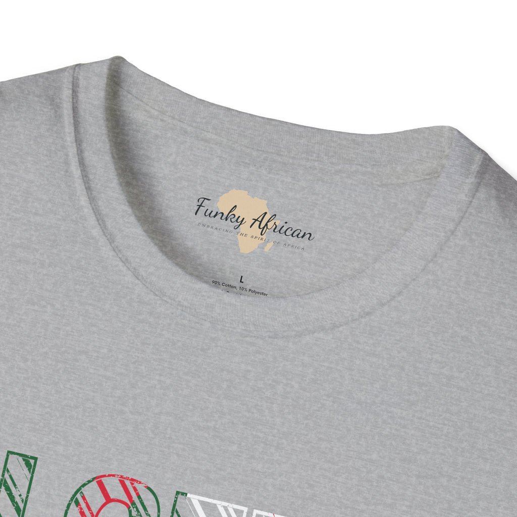 Algeria text unisex softstyle tee Funky African