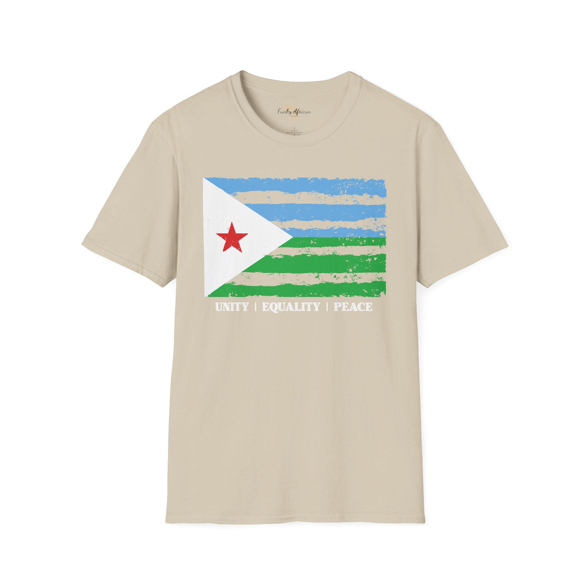 Djibouti strip unisex softstyle tee Funky African