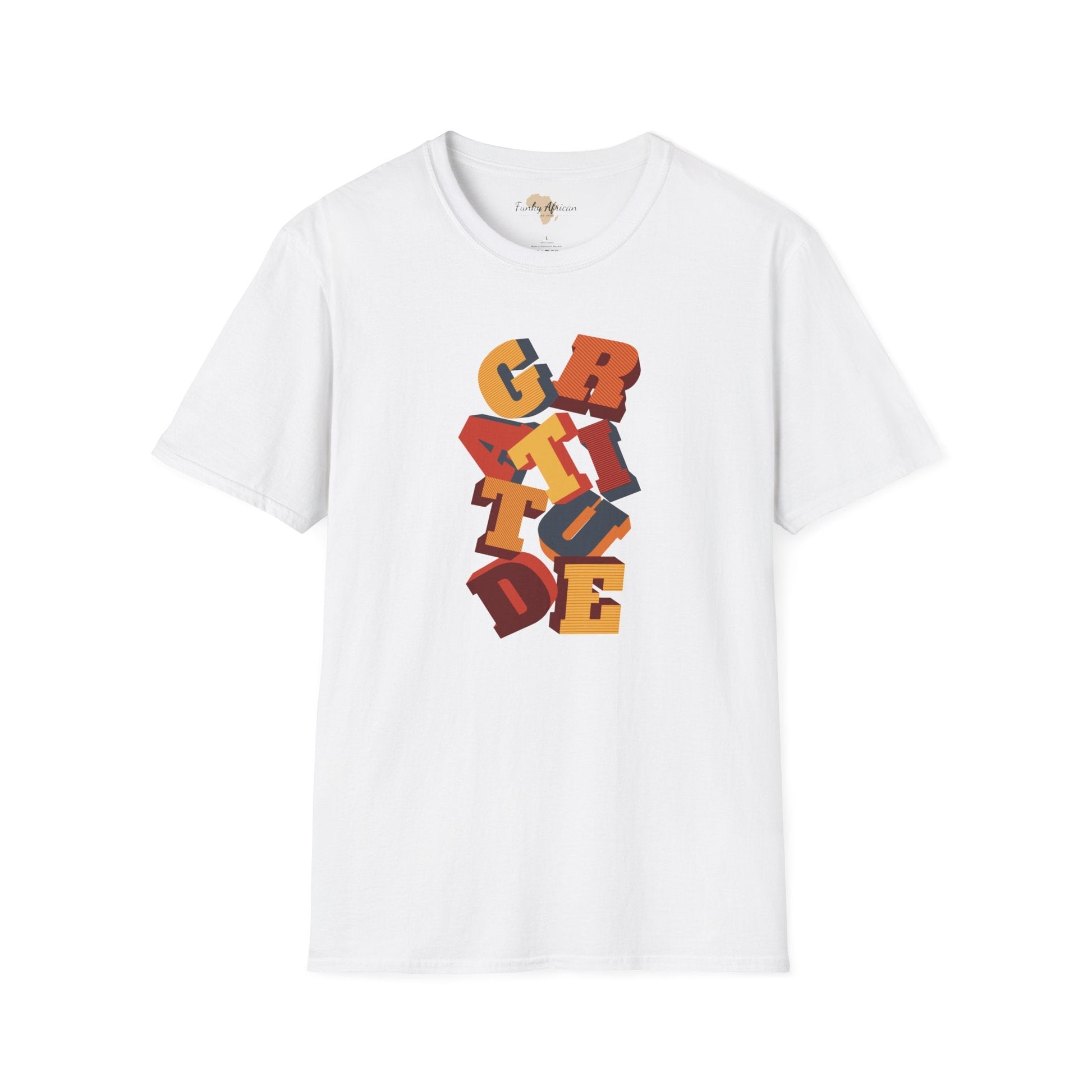 Gratitude unisex softstyle tee Funky African