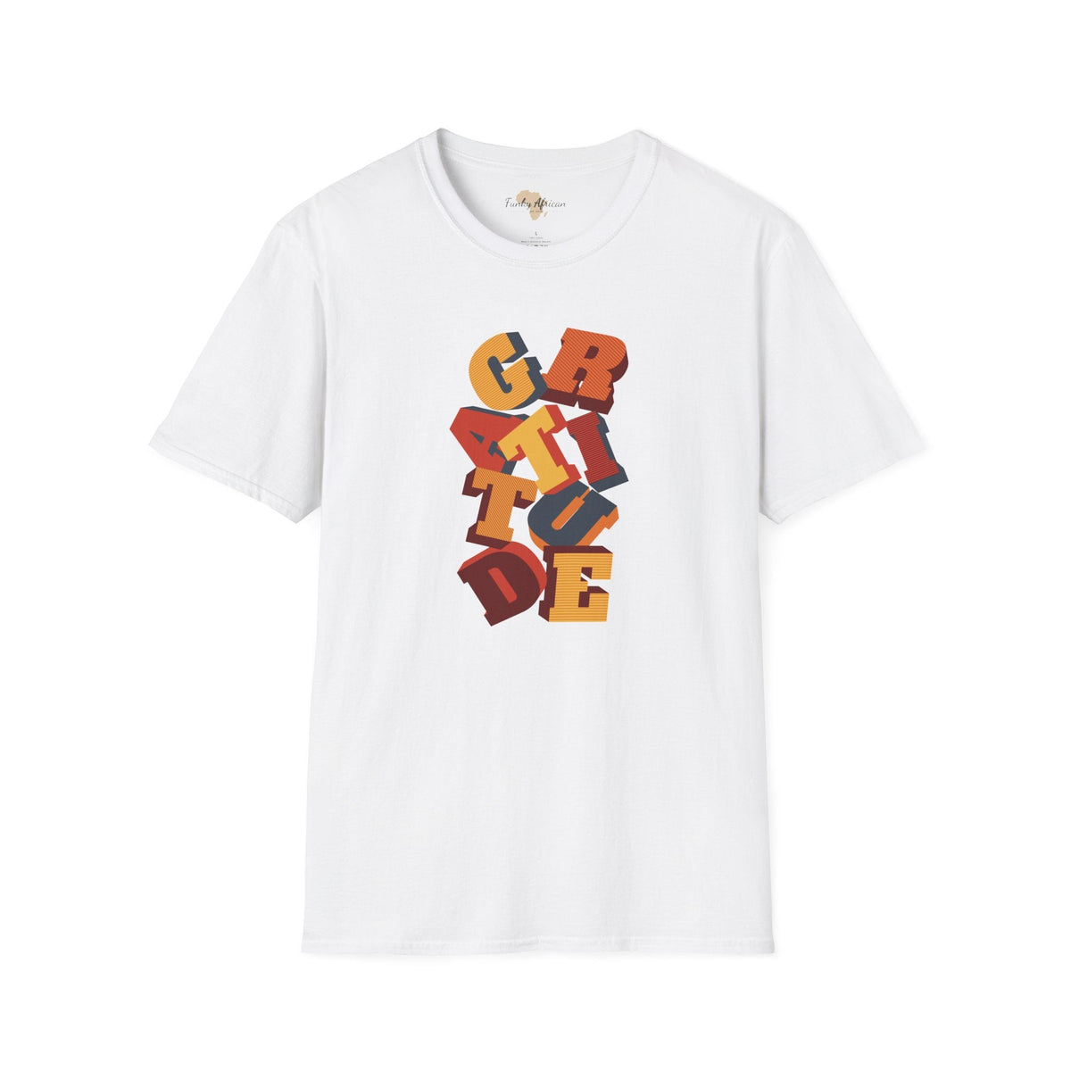 Gratitude unisex softstyle tee Funky African