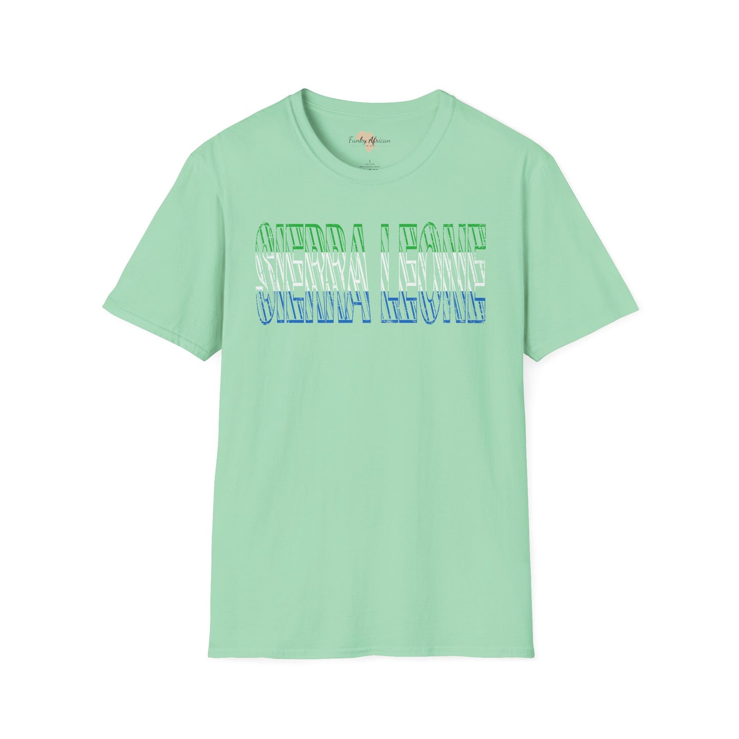 Sierra Leone text unisex softstyle tee