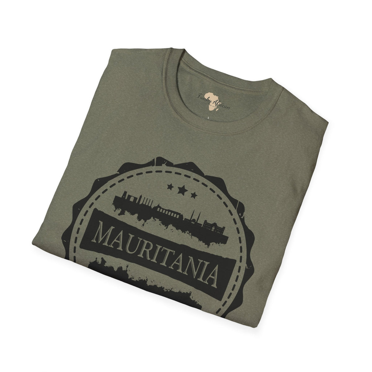 Mauritania Stamp unisex tee Funky African