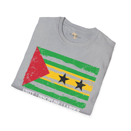 São Tomé and Príncipe strip unisex softstyle tee