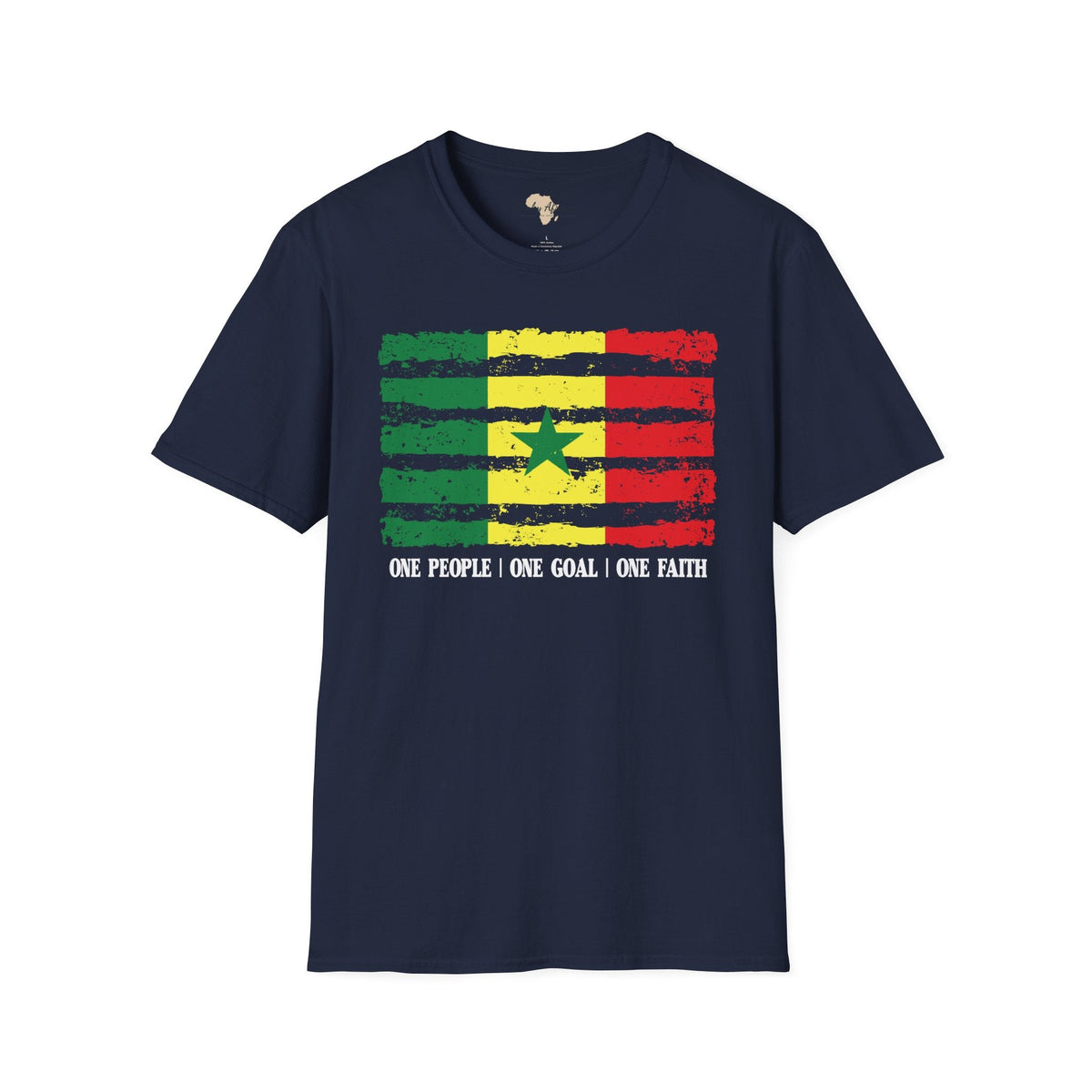 Senegal strip unisex softstyle tee Funky African