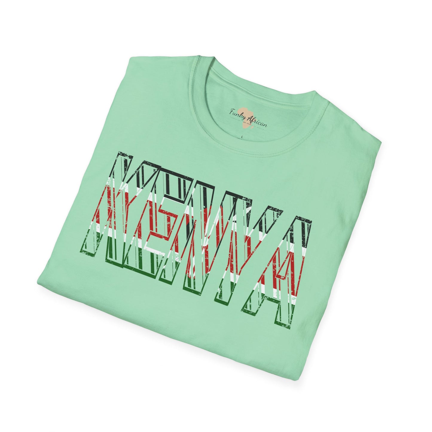 Kenya text unisex softstyle tee