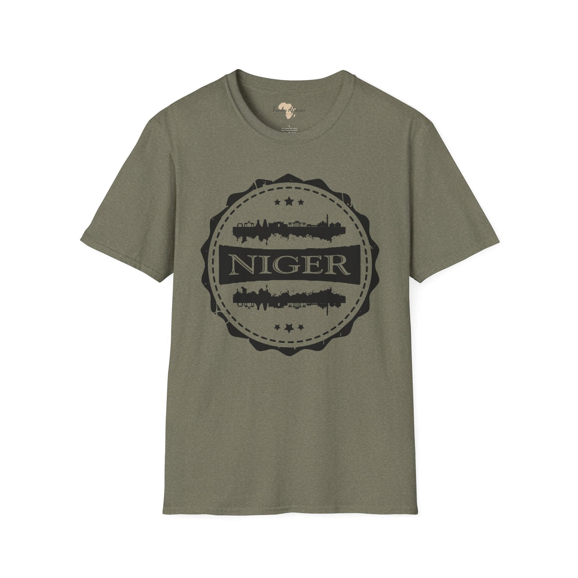Nigerien Stamp unisex tee Funky African
