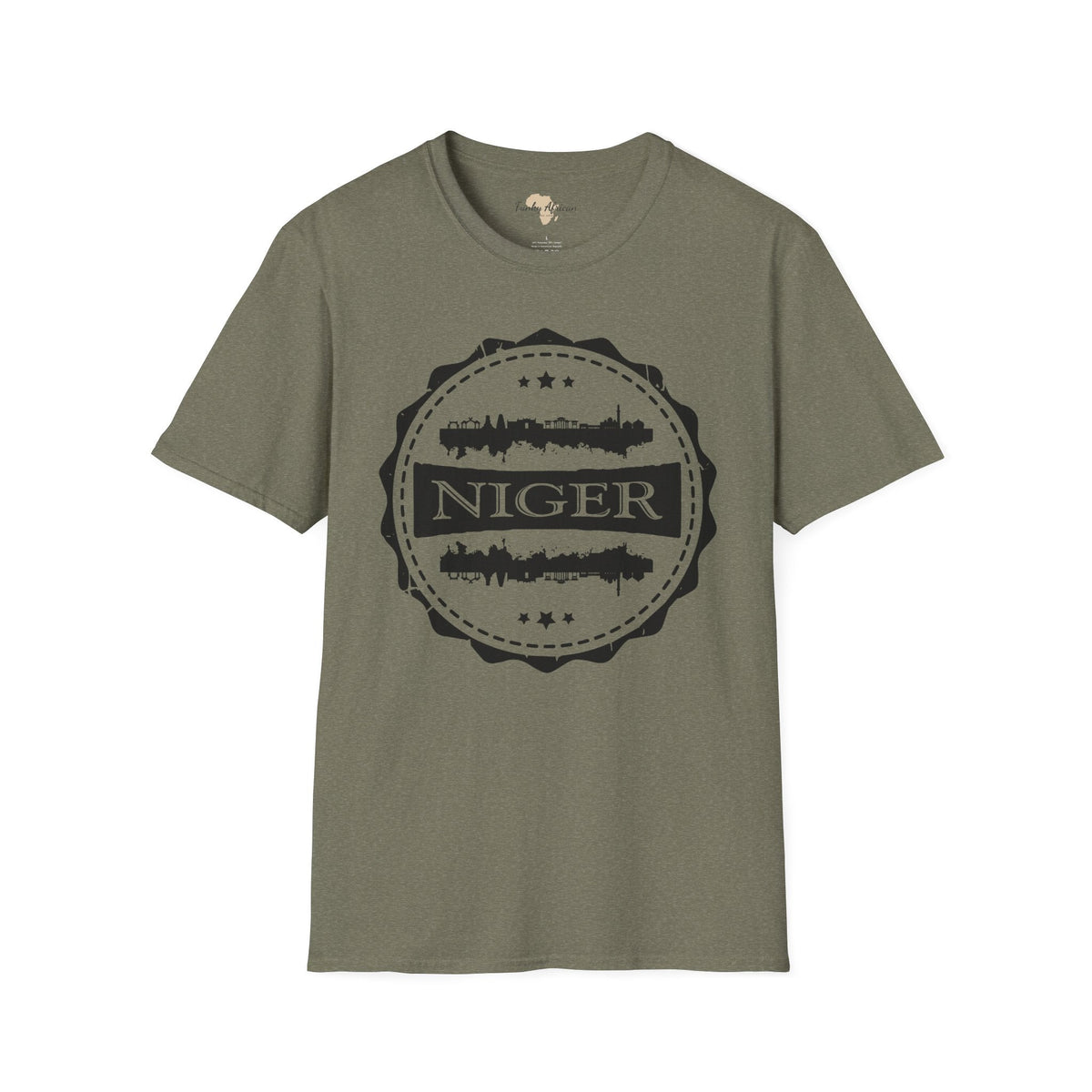 Nigerien Stamp unisex tee Funky African