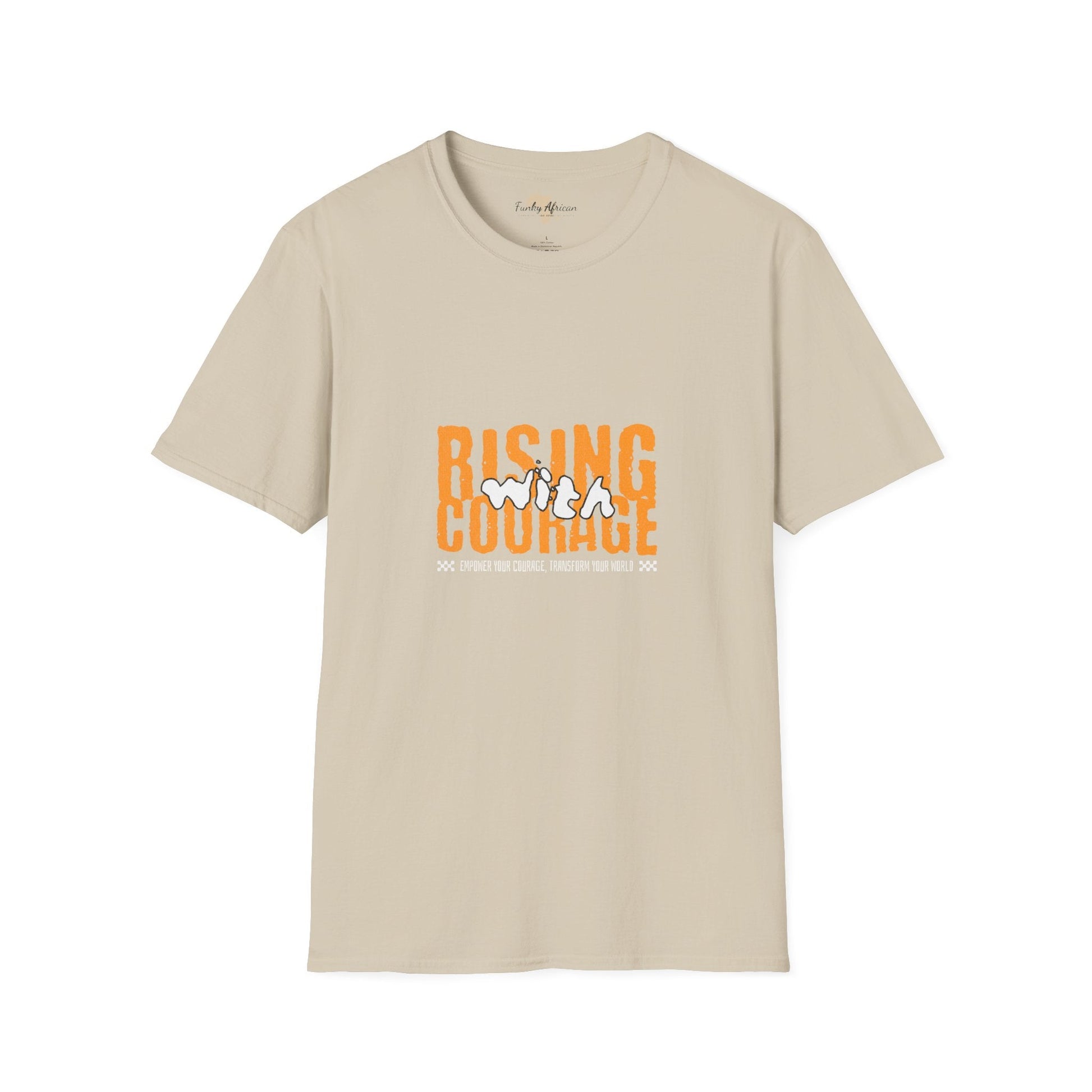 Rising with courage unisex softstyle tee Funky African