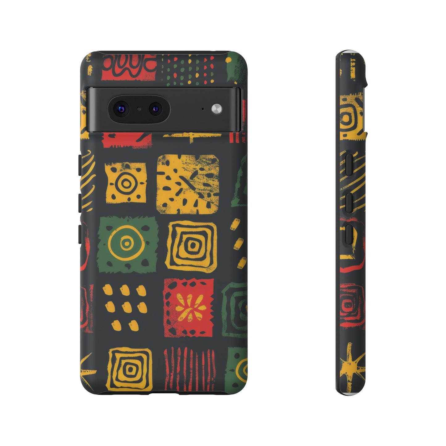 African Print Google Pixel Tough Cases