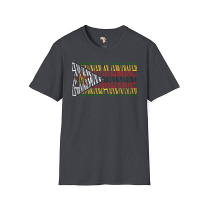 Zimbabwe text unisex softstyle tee