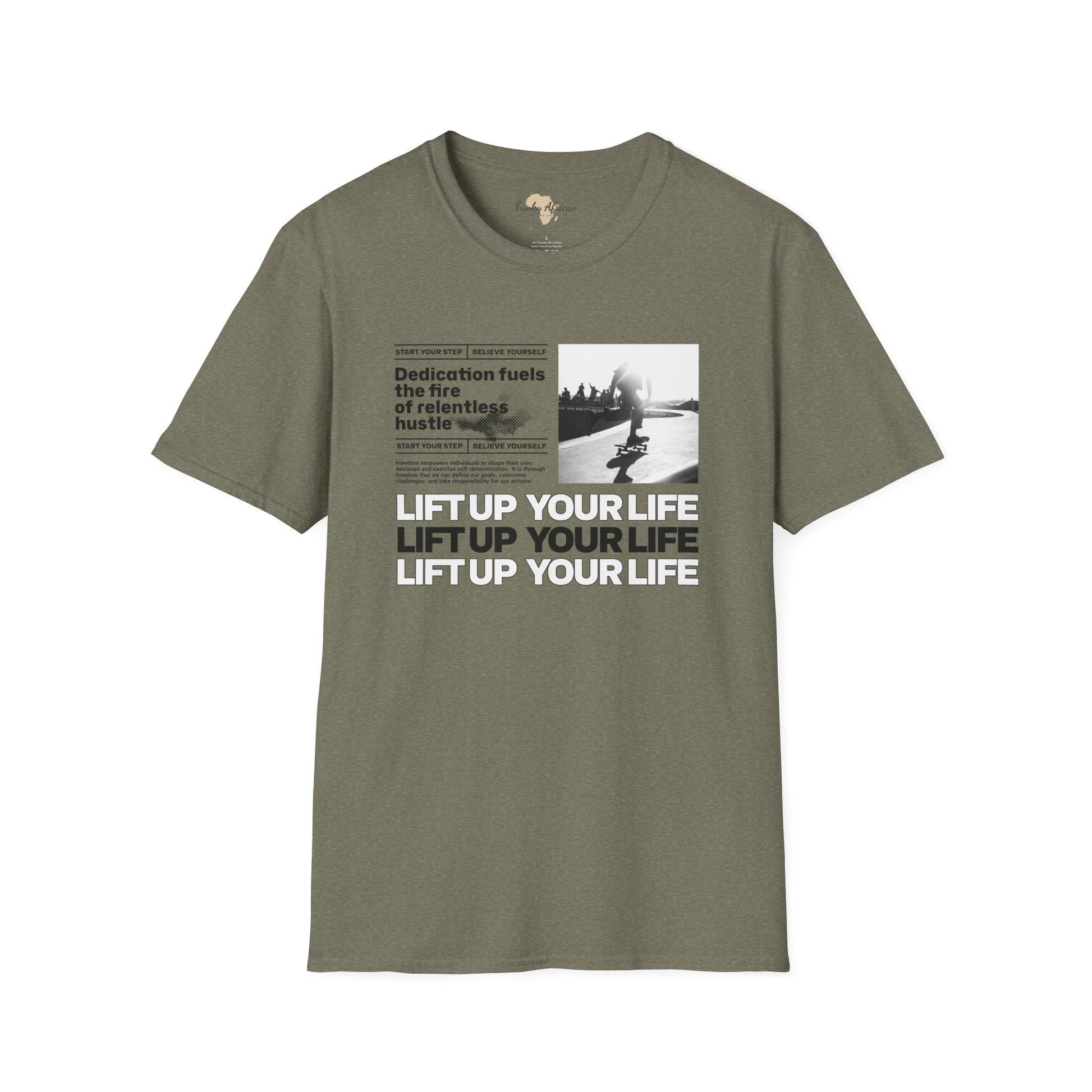 Lift up your life unisex tee Funky African