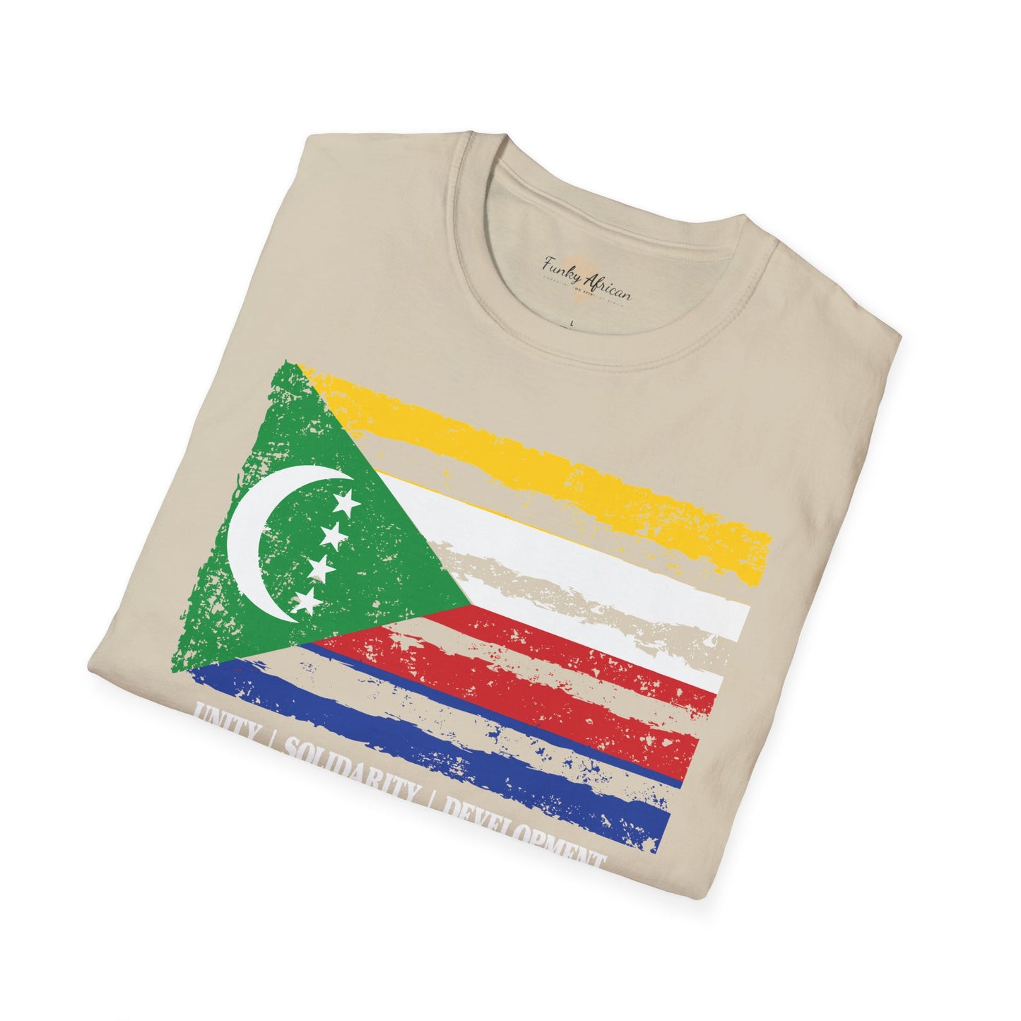 Comoros strip unisex softstyle tee