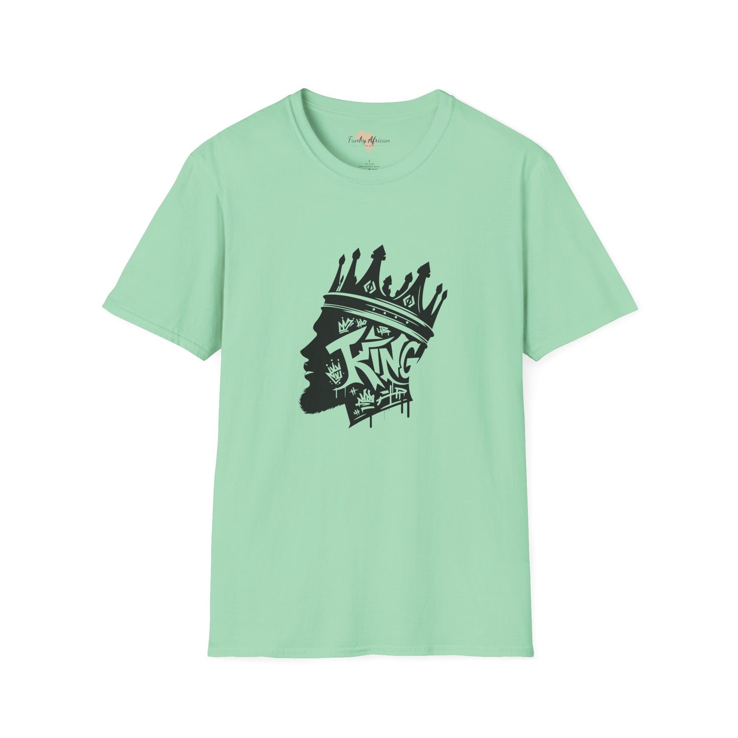 African King graffiti unisex softstyle tee