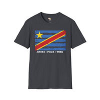 DR Congo strip unisex softstyle tee Funky African