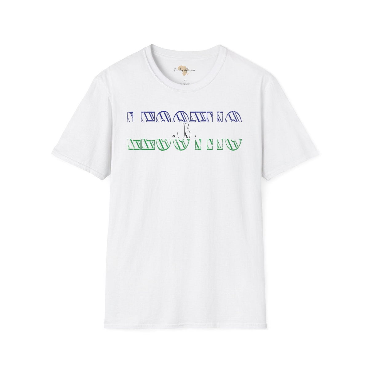 Lesotho text unisex softstyle tee Funky African