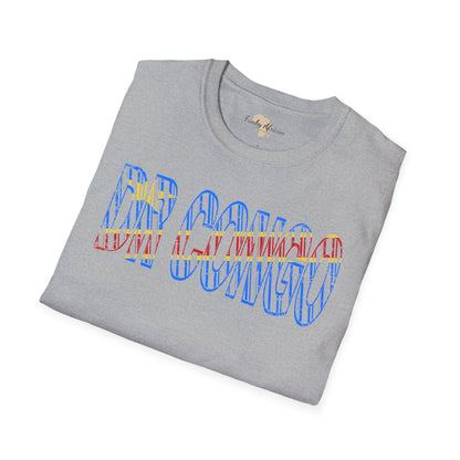 DR Congo text unisex softstyle tee