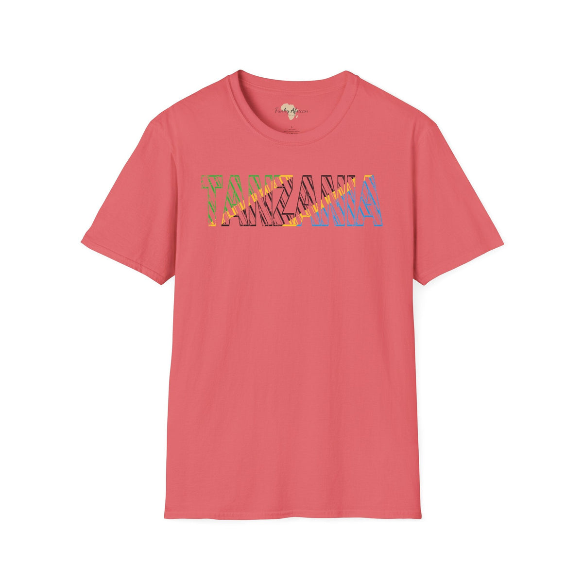 Tanzania text unisex softstyle tee Funky African