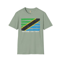 Tanzania strip unisex softstyle tee Funky African