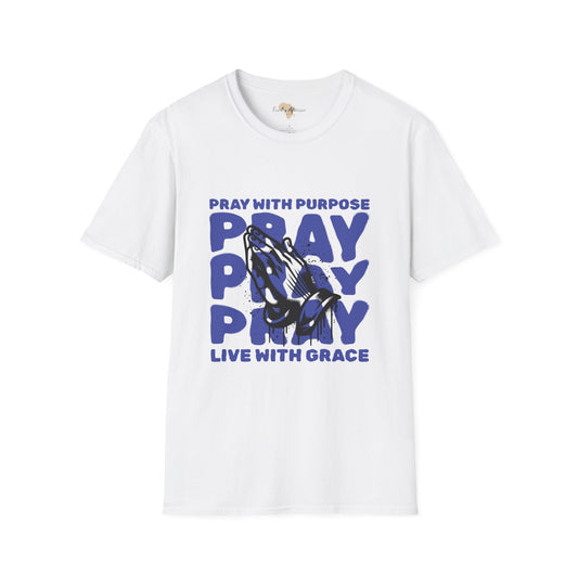 Pray with purpose unisex softstyle tee