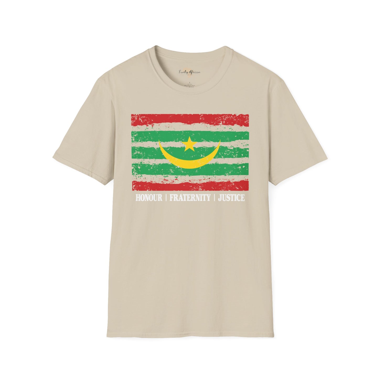 Mauritania strip unisex softstyle tee