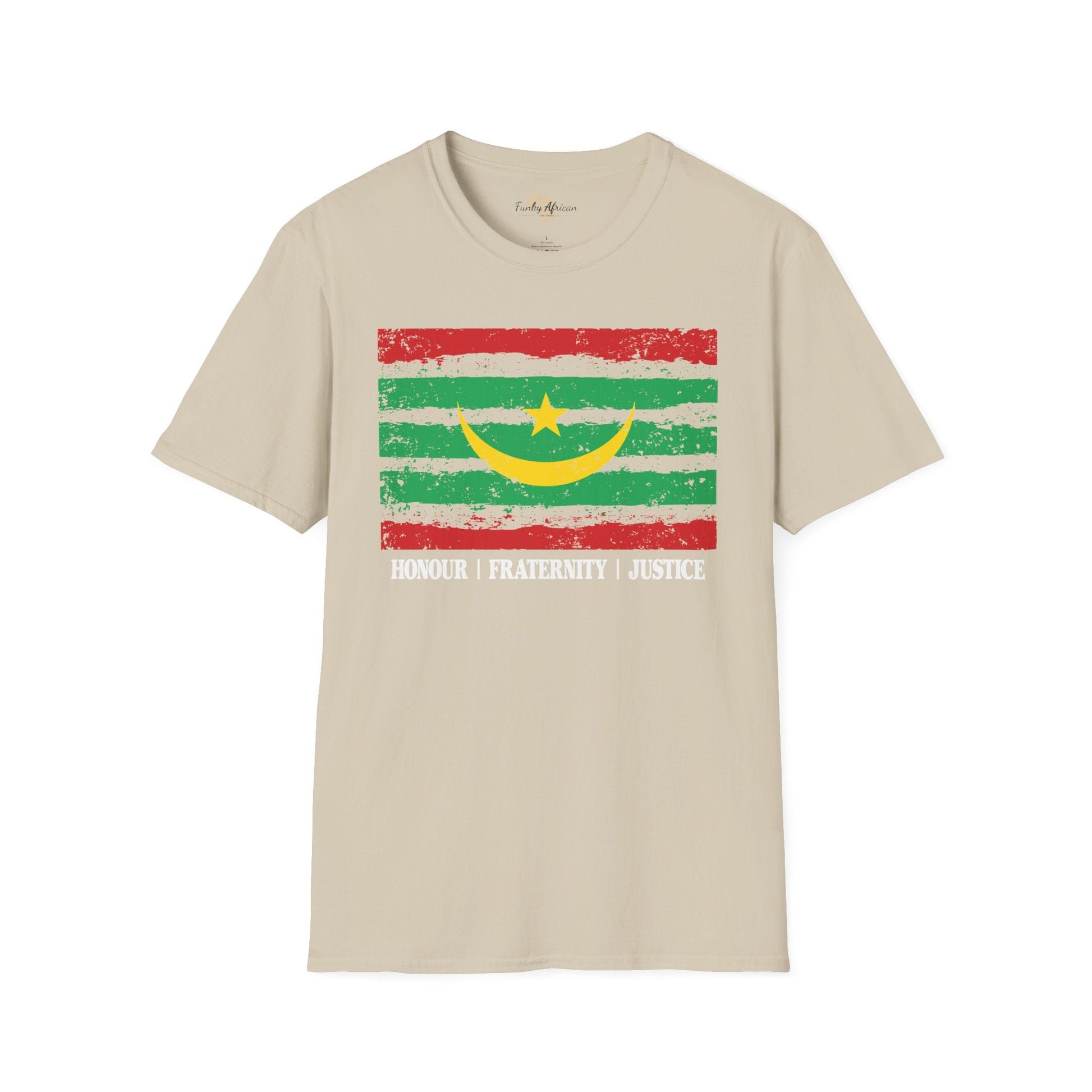 Mauritania strip unisex softstyle tee Funky African