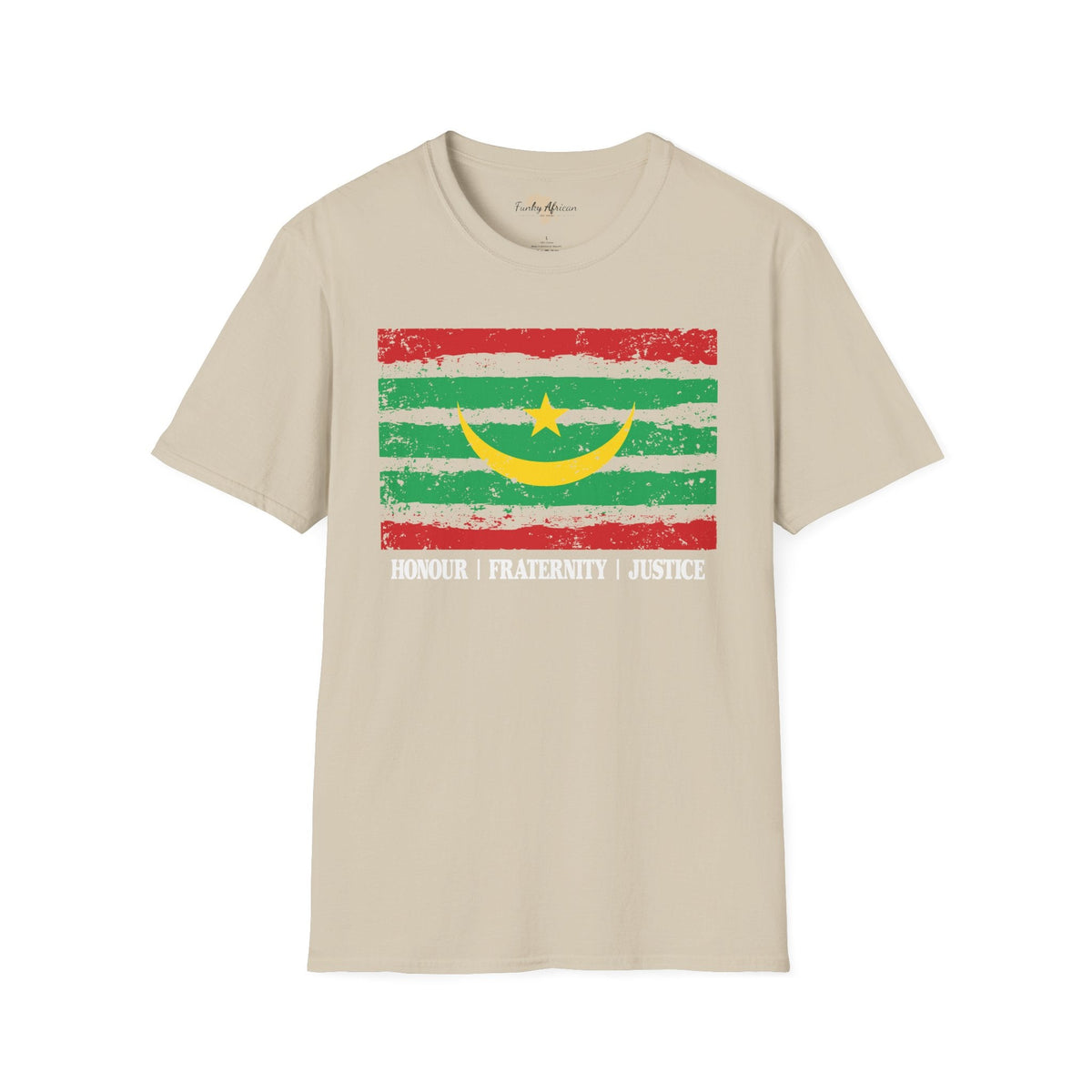 Mauritania strip unisex softstyle tee Funky African