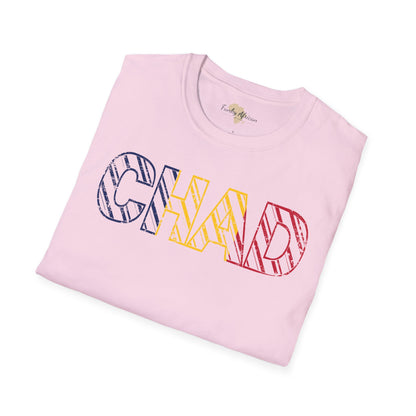 Chad text unisex softstyle tee