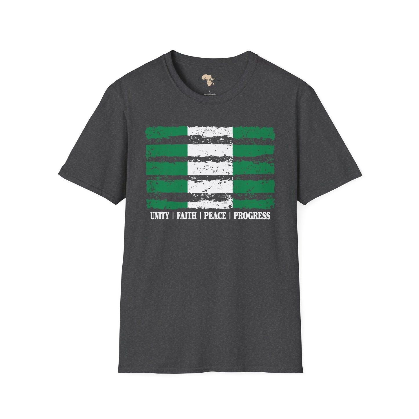 Nigeria strip unisex softstyle tee