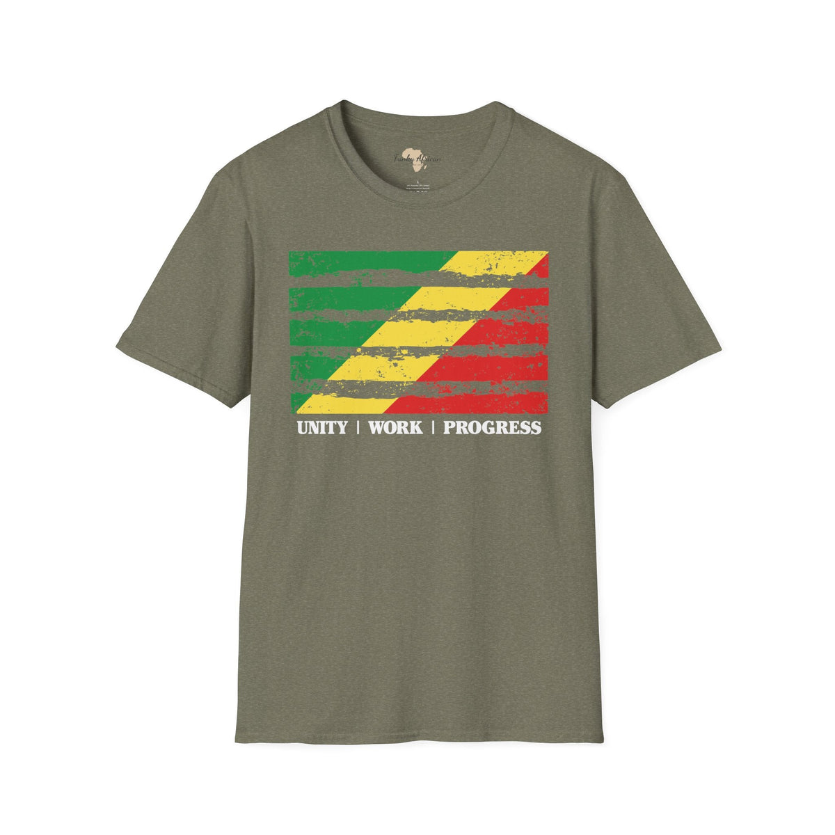Republic of the Congo strip unisex softstyle tee Funky African