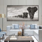 Canvas African elephant artwork Funky African