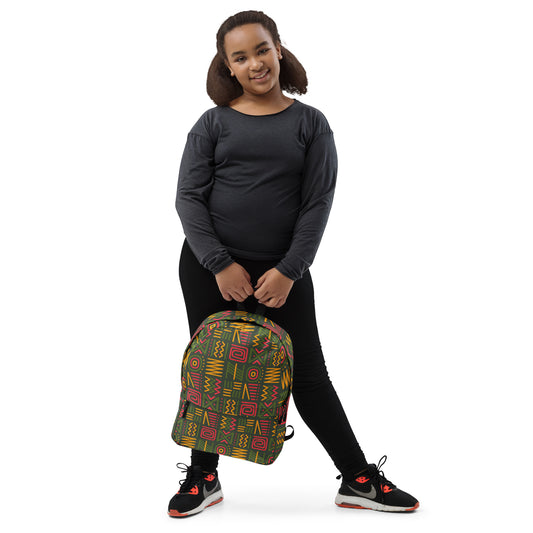 African Print Backpack