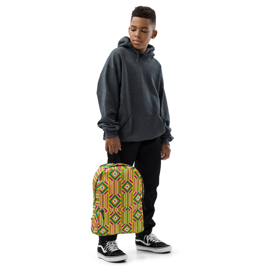 African Print Backpack