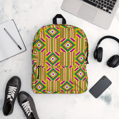 African Print Backpack