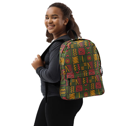 African Print Backpack