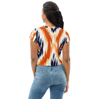 African Print Crop Tee