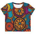 African Print Crop Tee Funky African